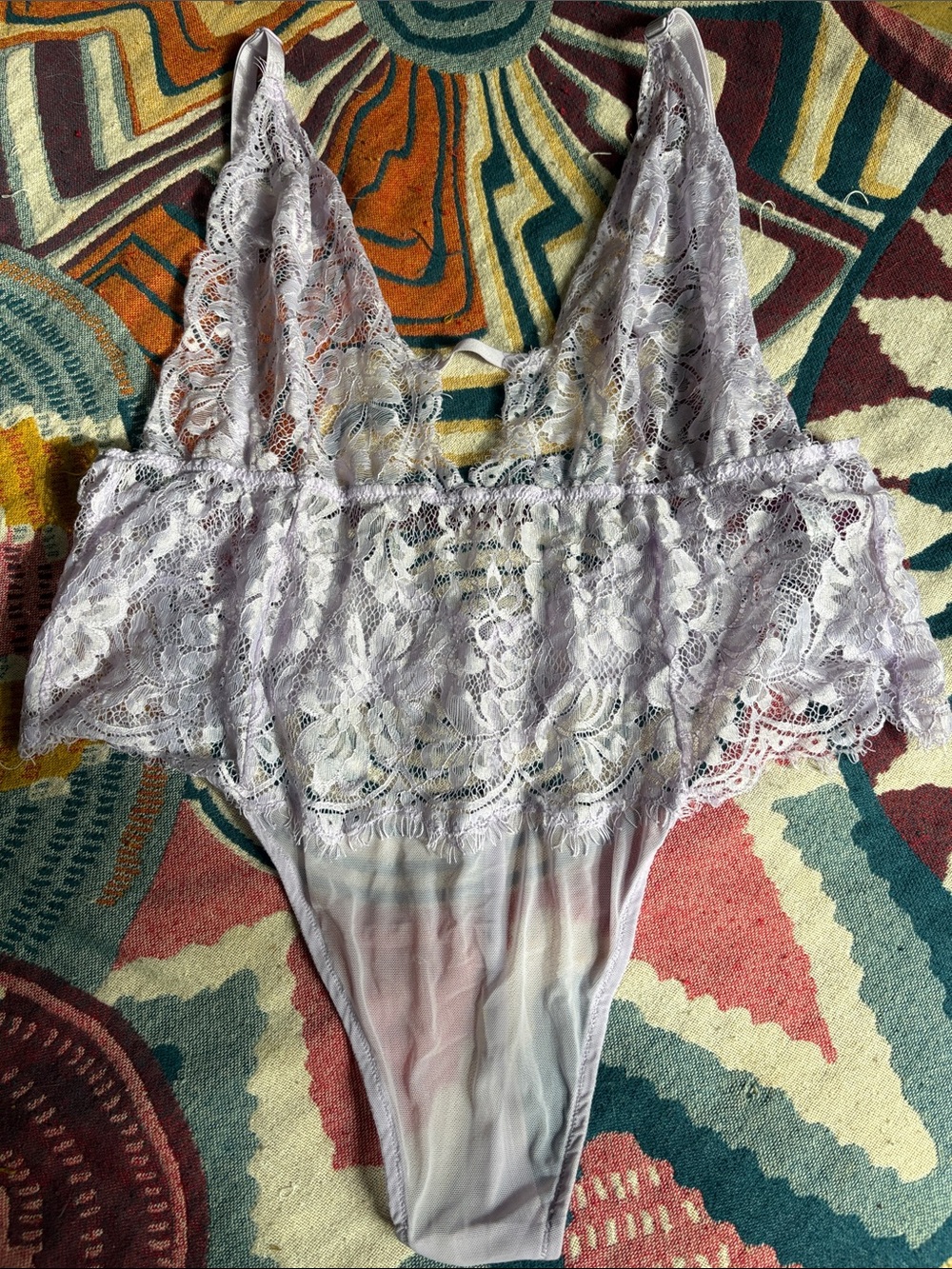 Adore Me Lavender Lace Bandeau Bralette - Picture 1 of 10
